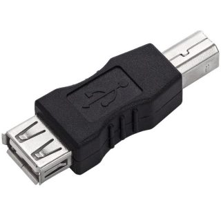 USB 2.0 Type A Female To Type B Male Converter For PC, Printer, Scanner, Modem